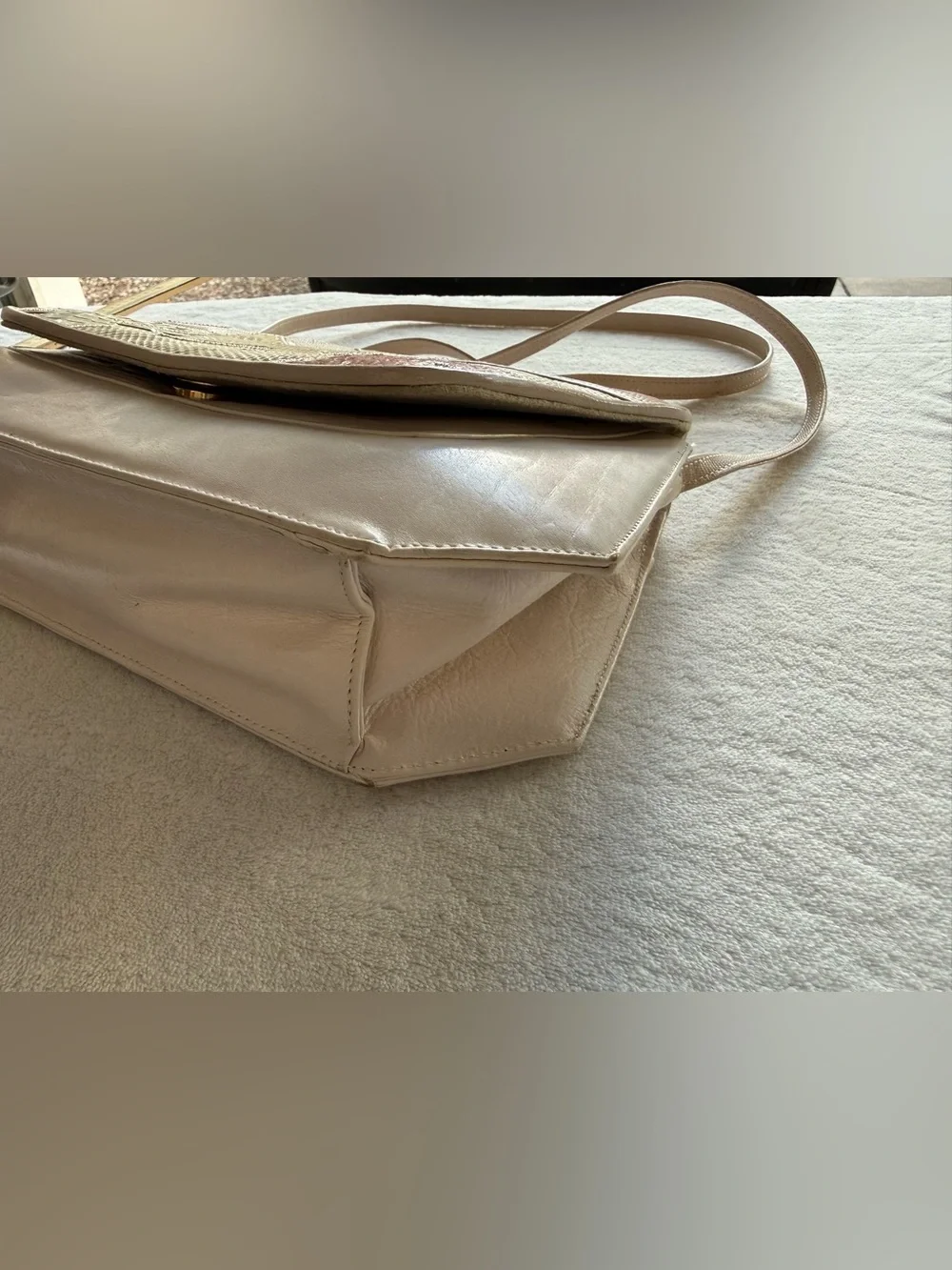 Sharif Multicolor Leather Patchwork Crossbody Vintage